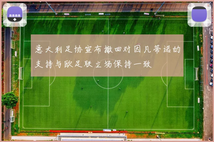 意大利足协宣布撤回对因凡蒂诺的支持与欧足联立场保持一致